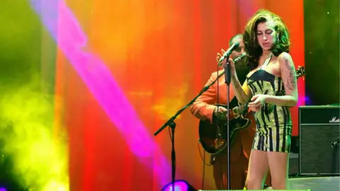 Getty Images Amy Winehouse wore the dress during her last performance