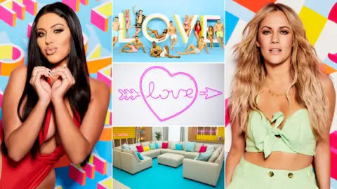 ITV Caroline Flack and this year's Love Island contestants