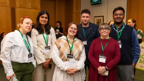 Saffron Stedall In parliament with ambassadors