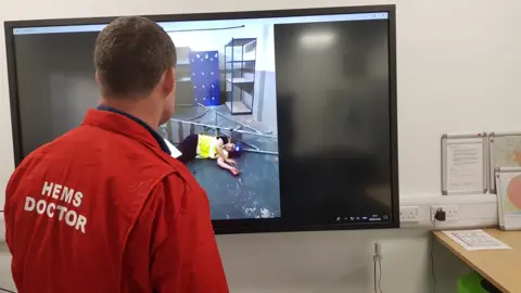 GoodSam A doctor viewing a 999 caller