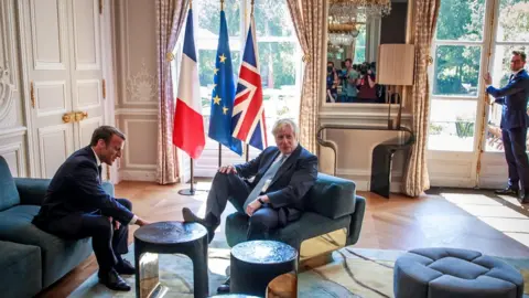 Reuters Emmanuel Macron and Boris Johnson