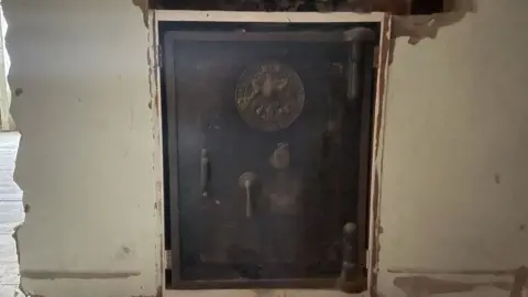 Andrew Turner/BBC An old safe in the former Palmers building