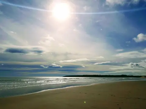 Lisa Stewart Lunan Bay near Arborath - fabulous views