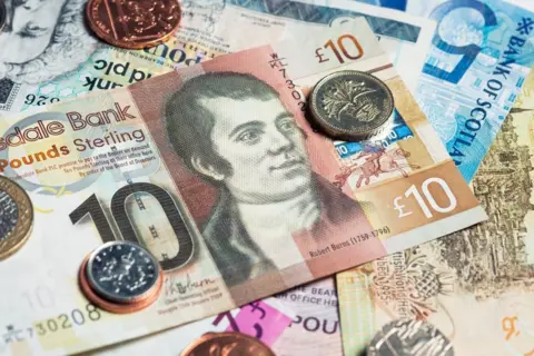 Getty Images Scottish money