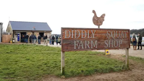 PA Media Diddly Squat farm shop sign