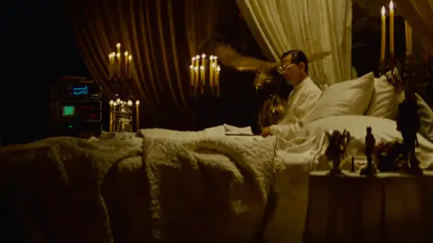 Ladd Company/Ridley Scott/Warner Bros Eldon Tyrell pictured at home with his virtual assistant