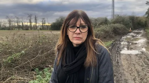 John Devine/BBC Hazel Harwin at Barkers Lane, March, Cambridgeshire