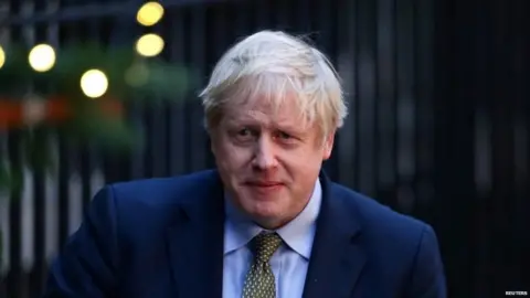 Reuters Boris Johnson outside Downing Street