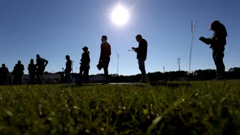 Getty Images Queue to vote in Georgia