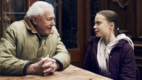 BBC David Attenborough and Greta Thunberg