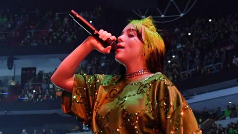 Billie Eilish says porn exposure while young caused nightmares - BBC News