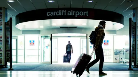 Cardiff Airport Holidaymakers are stuck on the tarmac across the UK and abroad
