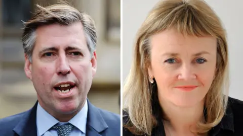 PA/handout Graham Brady and Caroline Dive