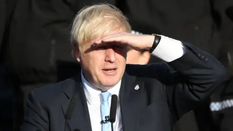 PA Media Boris Johnson looking into the distance