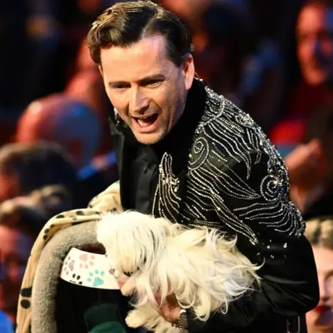 Getty Images David Tennant and dog