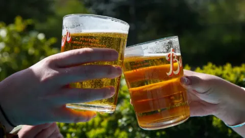 Getty Images Beer glasses