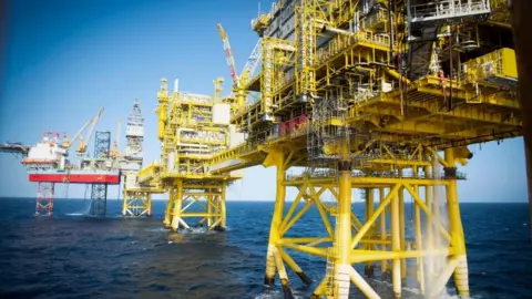 Getty Images The Total Culzean platform on the North Sea, about 45 miles east of the Aberdeen