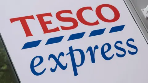 Getty Images Tesco express sign