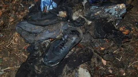 Met Police Burnt clothes