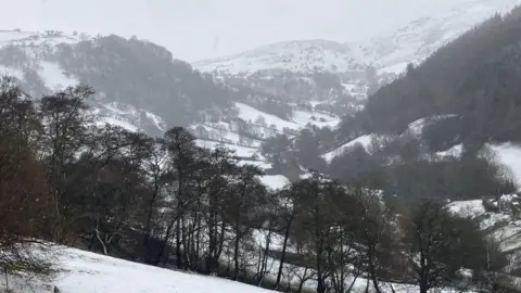 The A525 Horseshoe Pass at Llangollen