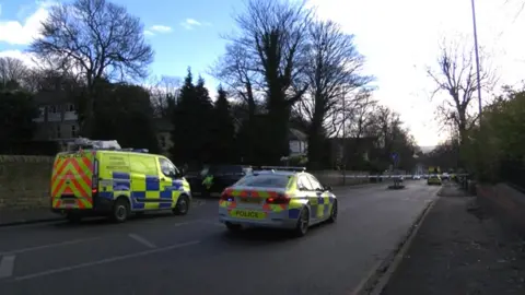 BBC Scene of collision Burngreave Road, Sheffield