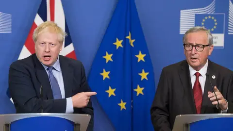 PA Media Boris Johnson and Jean-Claude Juncker