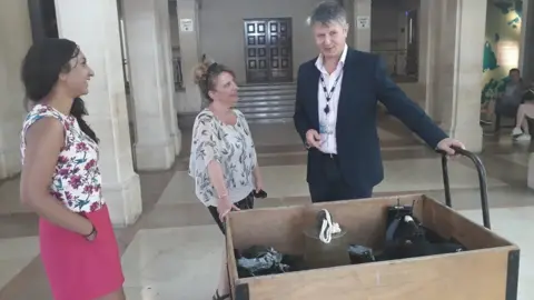 Southampton City Council bell in trolley