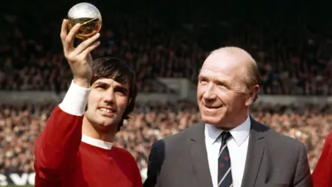 Mirrorpix George Best and Sir Matt Busby