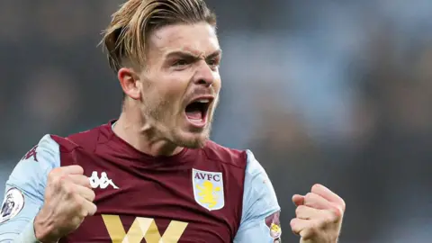 Aston Villa midfielder Jack Grealish