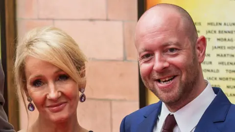 Getty Images John Tiffany with JK Rowling