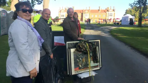 Among the treasures brought by the first arrivals were posters, paintings and a serviceman's diary