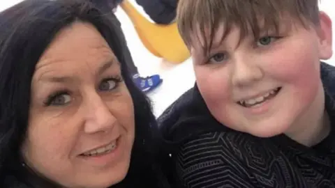 Bernice Barfield Bernice Barfield with her late son, Harley