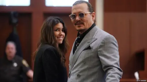 Getty Images Johnny Depp and his lawyer Camille Vasquez