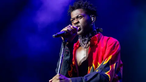 Getty Images Lil Nas X performing on stage