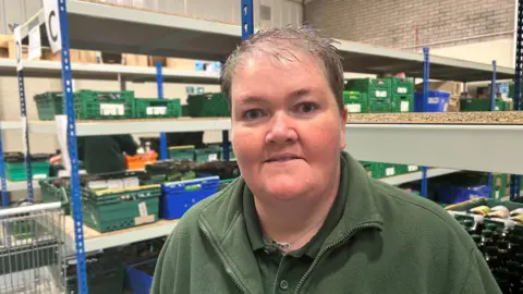 BBC Middlesbrough Foodbank manager Tracey Godfrey-Harrison