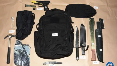West Midlands Police Backpack and contents