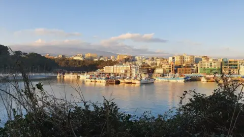 Alice Bate Jeju island harbour.