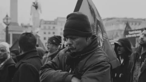 Ian Treherne Protester Trafalgar Square