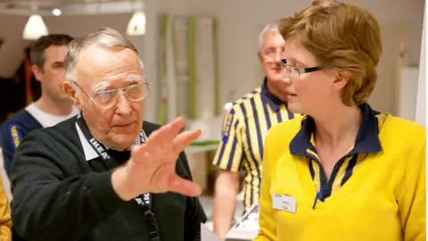 Ikea / Paul Barendregt Ingvar Kamprad in an Ikea store circa 2007