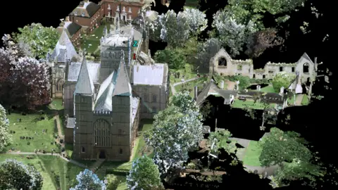Maptek 3D scan of Southwell Minster