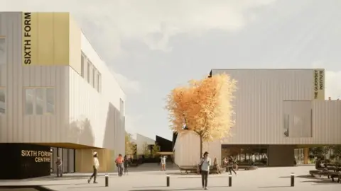Guernsey States Sixth form centre artist's impression