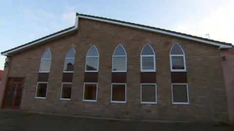 The outside of the church