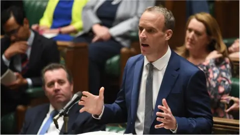 UK Parliament/Jessica Taylor Dominic Raab in Parliament