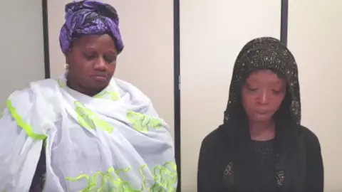 West Yorkshire Police Fatou Ann Danso, L , and Danlo Keita-Ann, R.