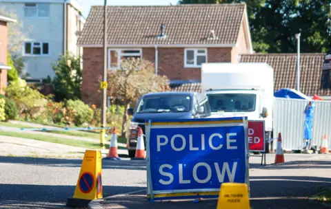 Getty Images The house in Salisbury where Sergei Skripal lived