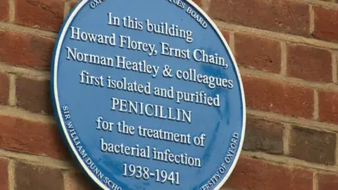 BBC Blue plaque at Sir William Dunn School of Pathology