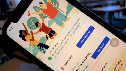 BBC Singapore contact tracing app