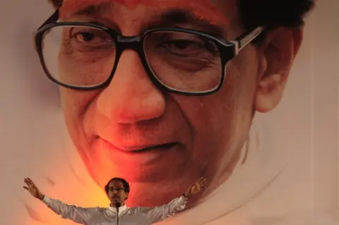 Getty Images Bal Thackeray of Shiv Sena