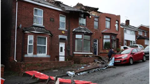 Phil Noble/Reuters Damage caused by Storm Gerrit