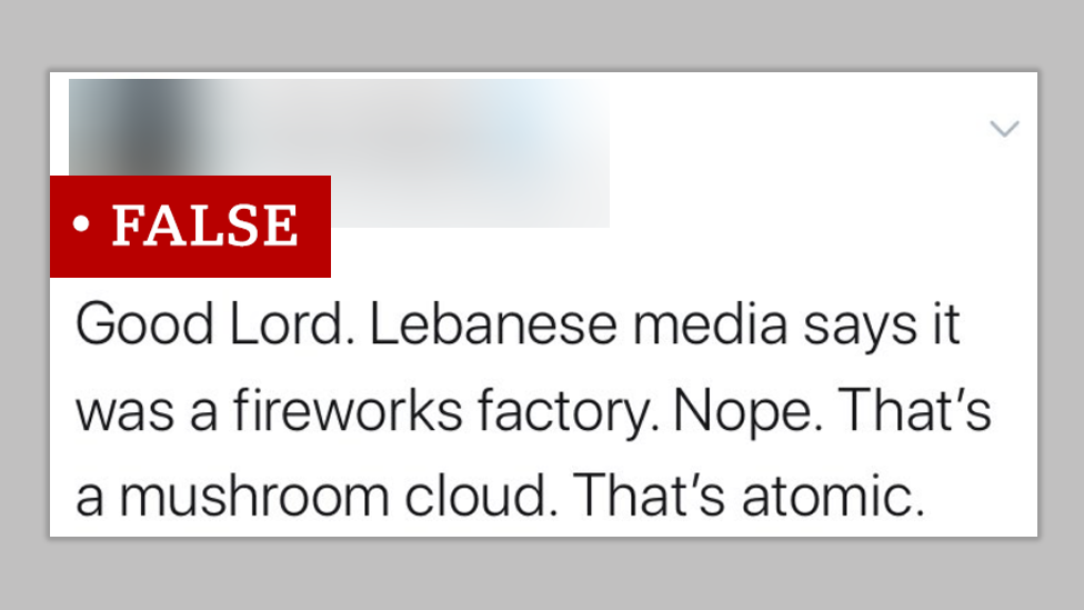 Beirut explosion How conspiracy theories spread on social media BBC News